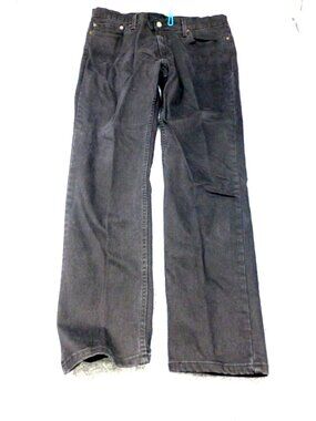 Levis 5 Pocket Mens Black Jeans Straight-Leg Water
